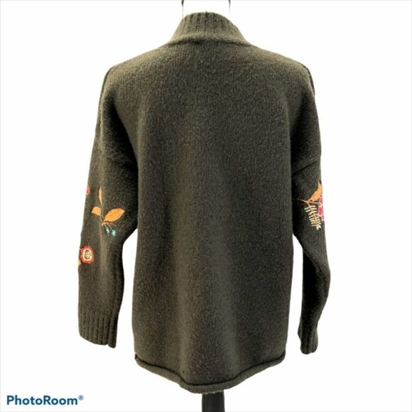Cliche Wool Blend Sweater with Embroidery - Picture 3 of 6
